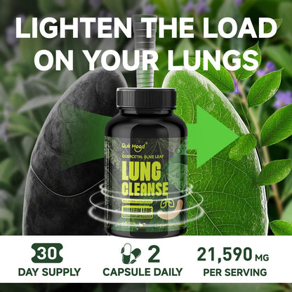Quitmood Lung Cleanse supplement ingredients label