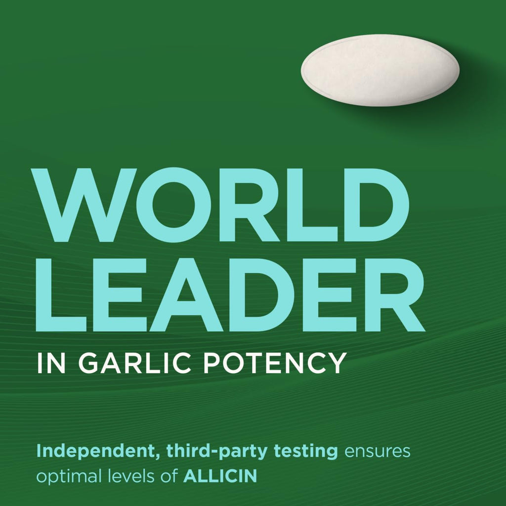 Premium imported Garlique garlic extract supplement container for blood sugar wellness.