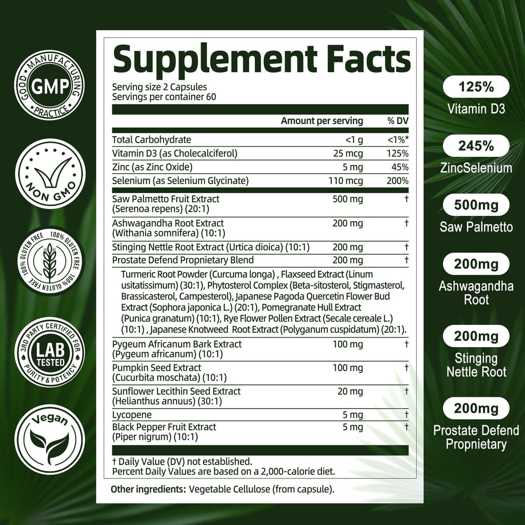 Totaria pumpkin seed and saw palmetto formula bottle demonstrating authentic imported sealing.