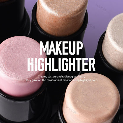 Smooth blendable cream highlighter packaging and product layout.
