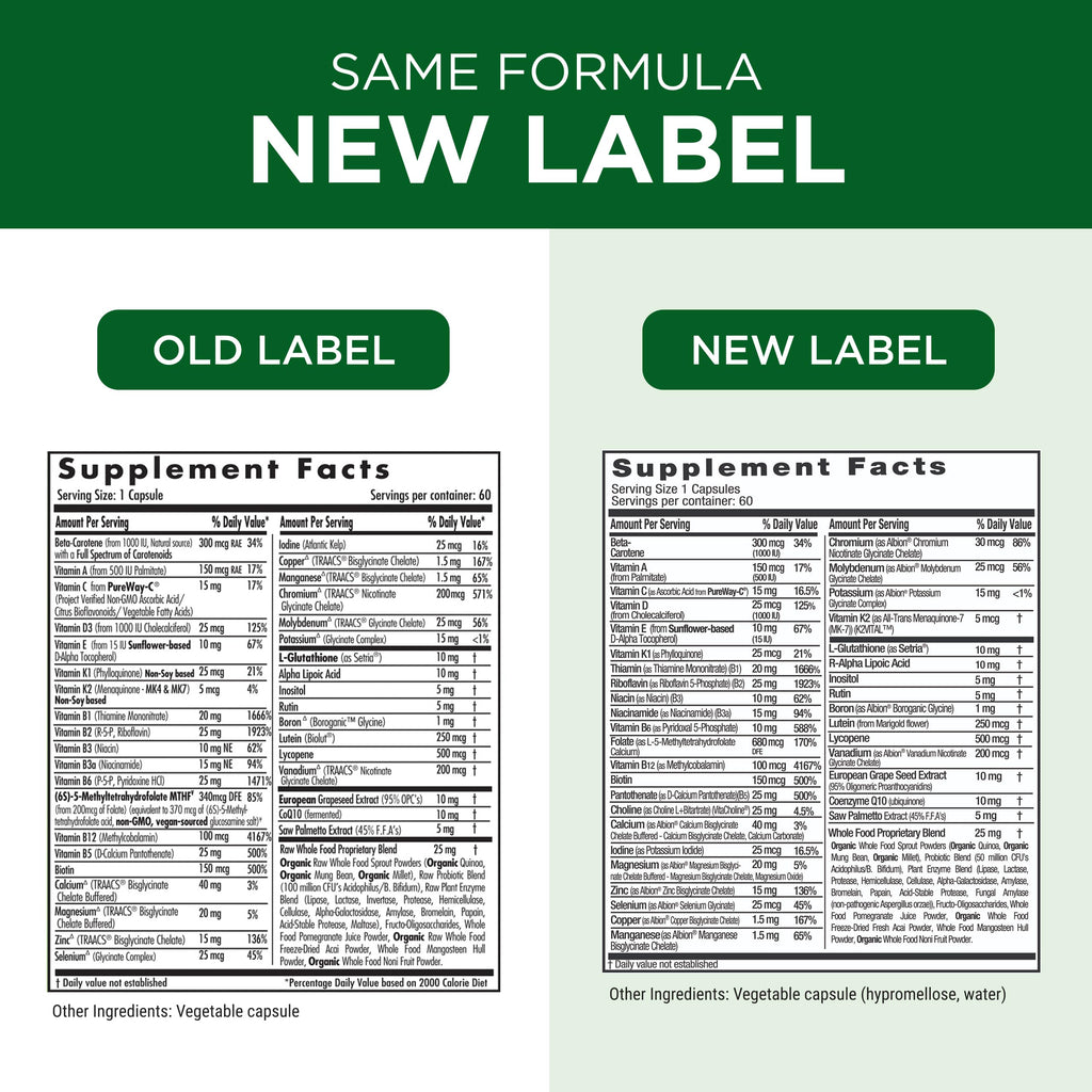 Emerald Labs 60 vegetable capsules packaging highlighting prostate and cardiovascular health benefits for men over 40