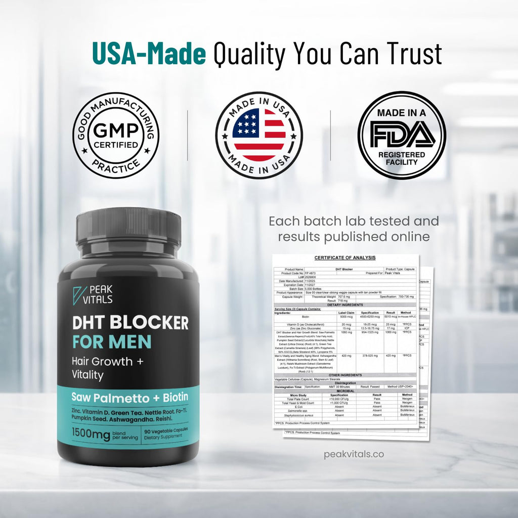 Full range product shot of the 90 capsules hair health supplement imported by Rudra Retails.