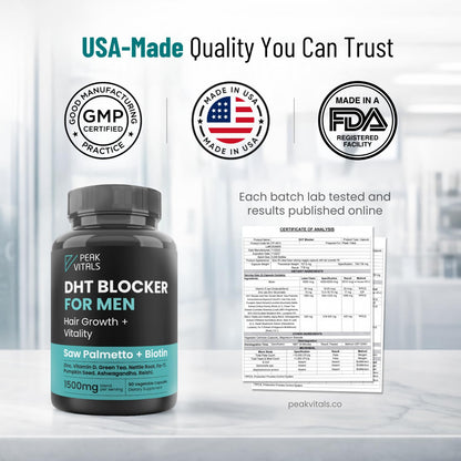 Full range product shot of the 90 capsules hair health supplement imported by Rudra Retails.