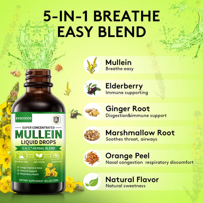 Syscocos Mullein drops label ingredients list