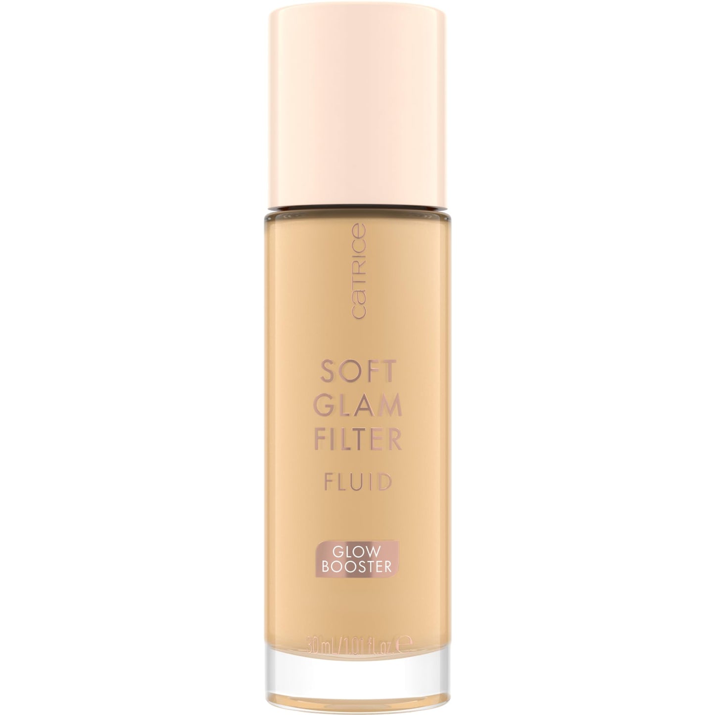 Catrice luminous makeup base and liquid highlighter fluid swatched on hand for shade matching.