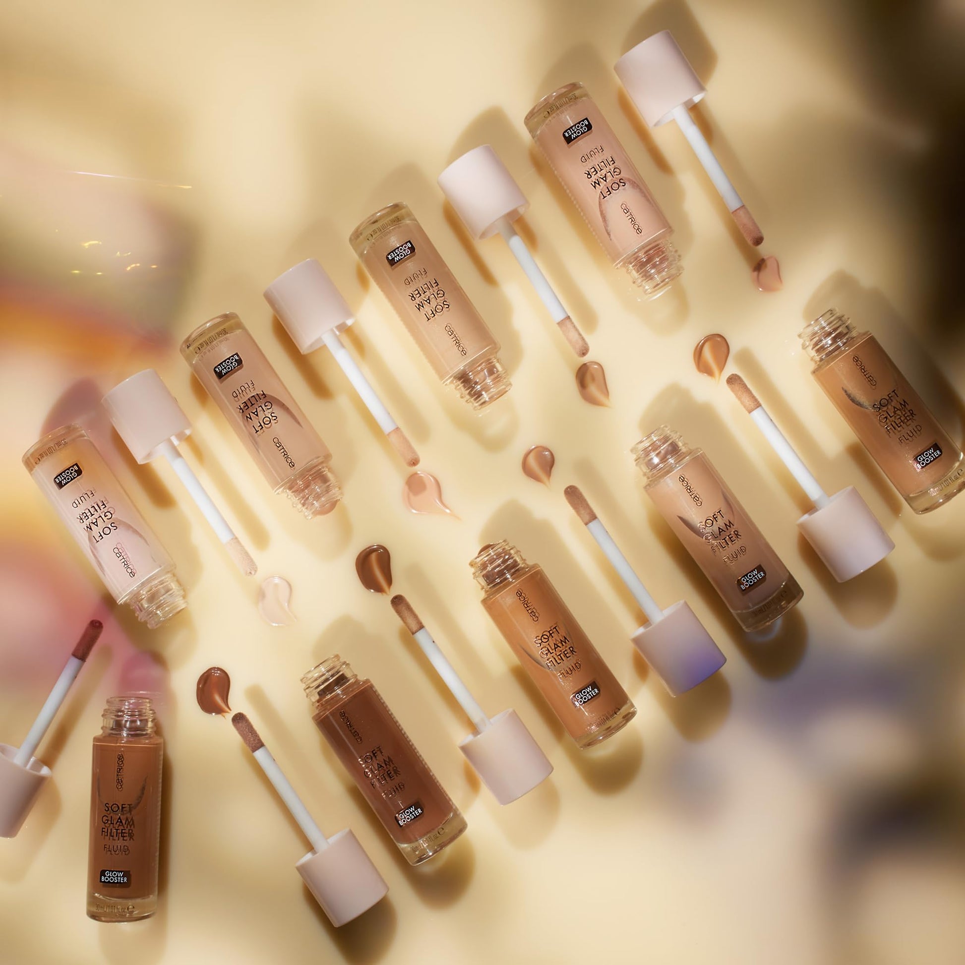 Catrice 020 Light Medium glowing tint showing the creamy and ultra lightweight texture close up.