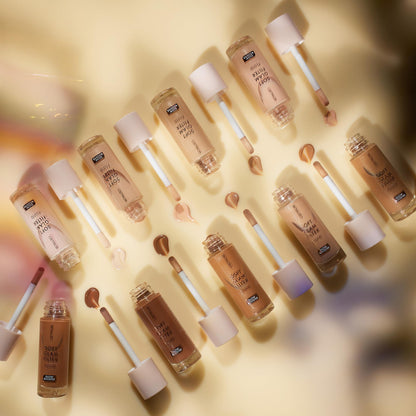 Catrice 020 Light Medium glowing tint showing the creamy and ultra lightweight texture close up.