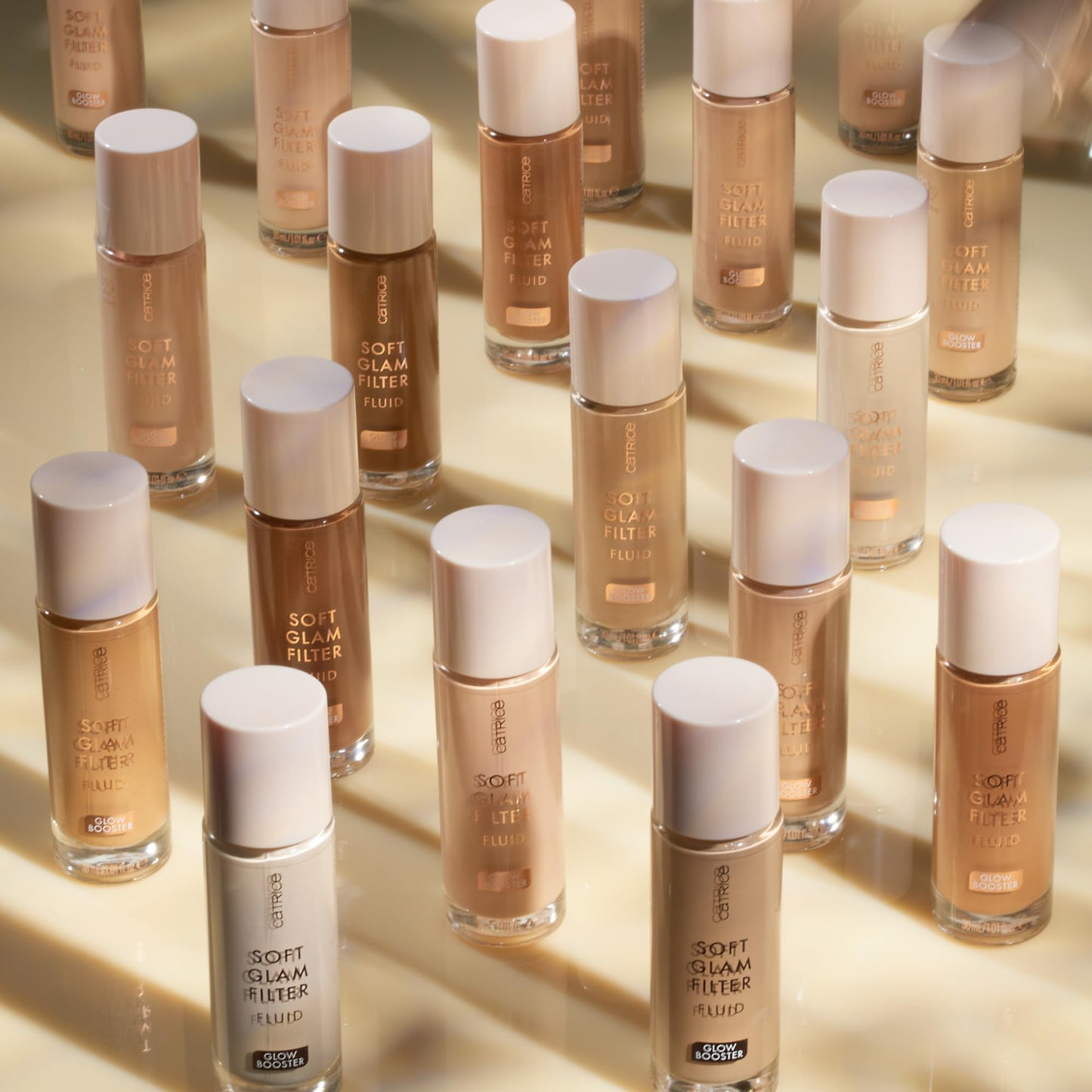 Catrice imported soft focus illuminating base side angle view of the thirty milliliter bottle.