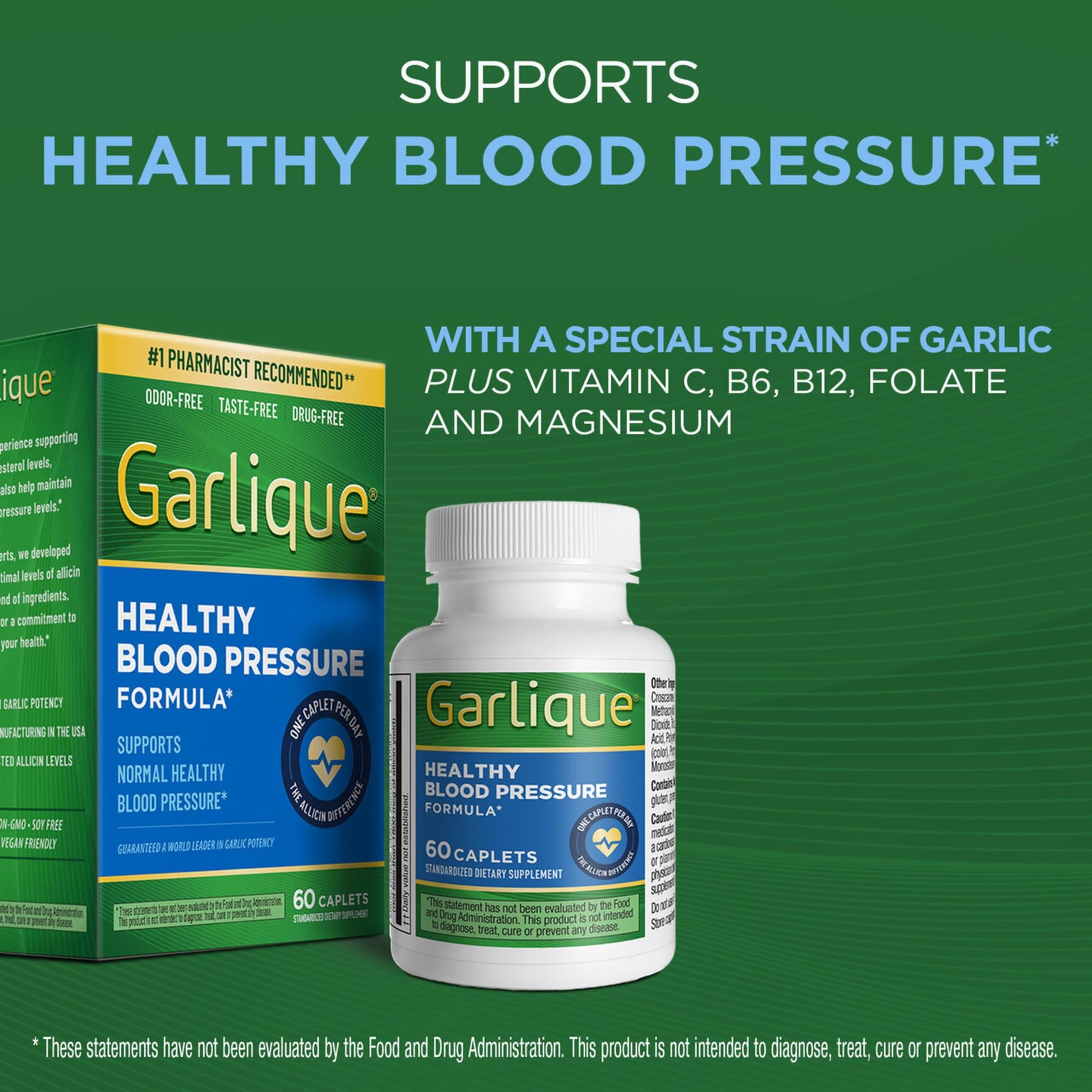 Garlique vegan garlic supplement with allicin and vitamin C info