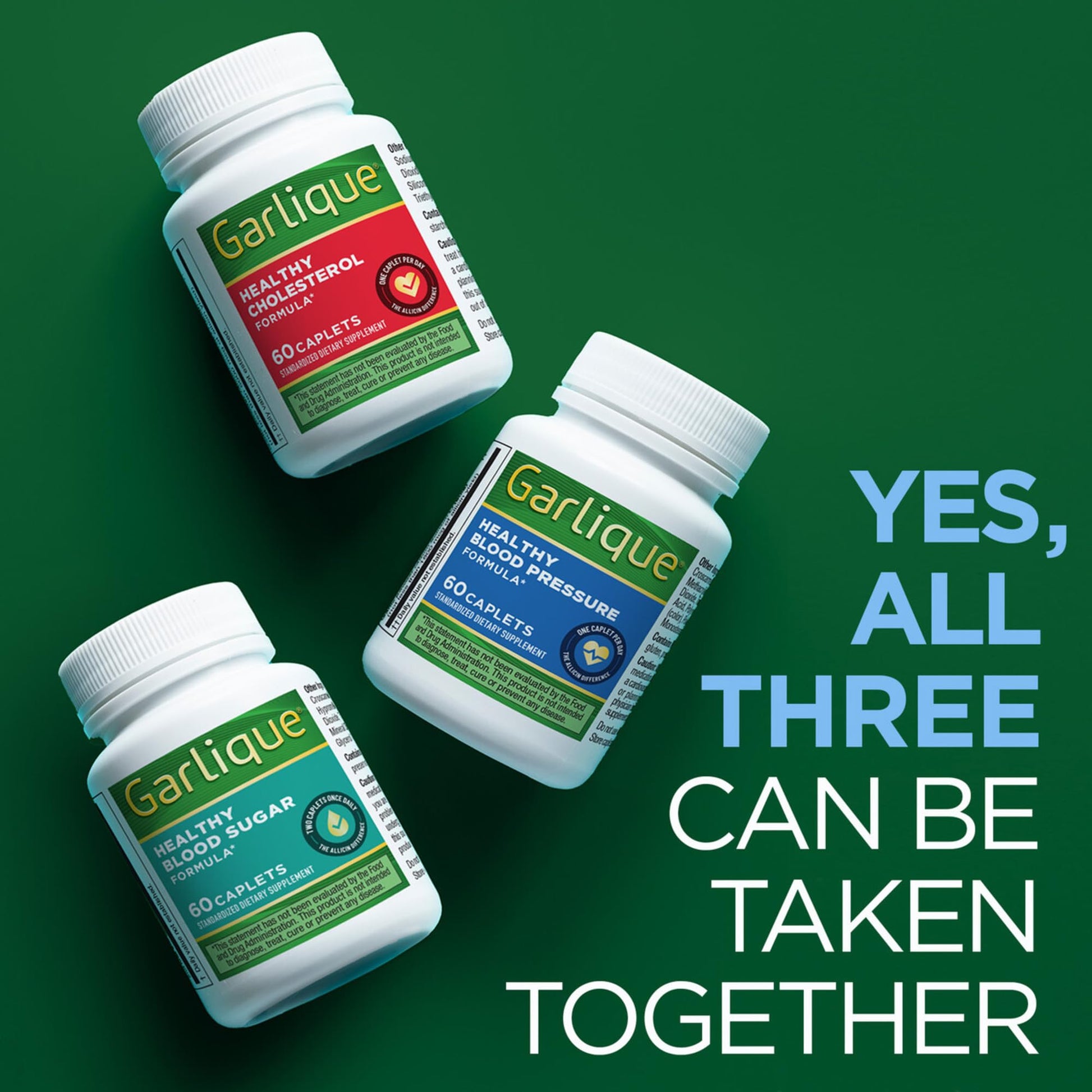 Garlique dietary supplement for heart health imported from USA
