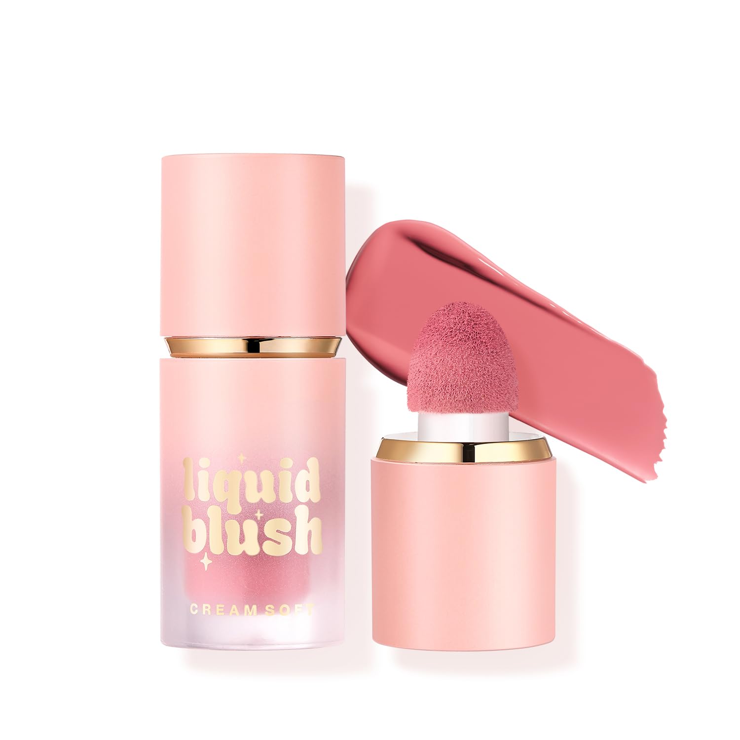 URQT liquid contour sponge tip applicator close up demonstrating product dispensing