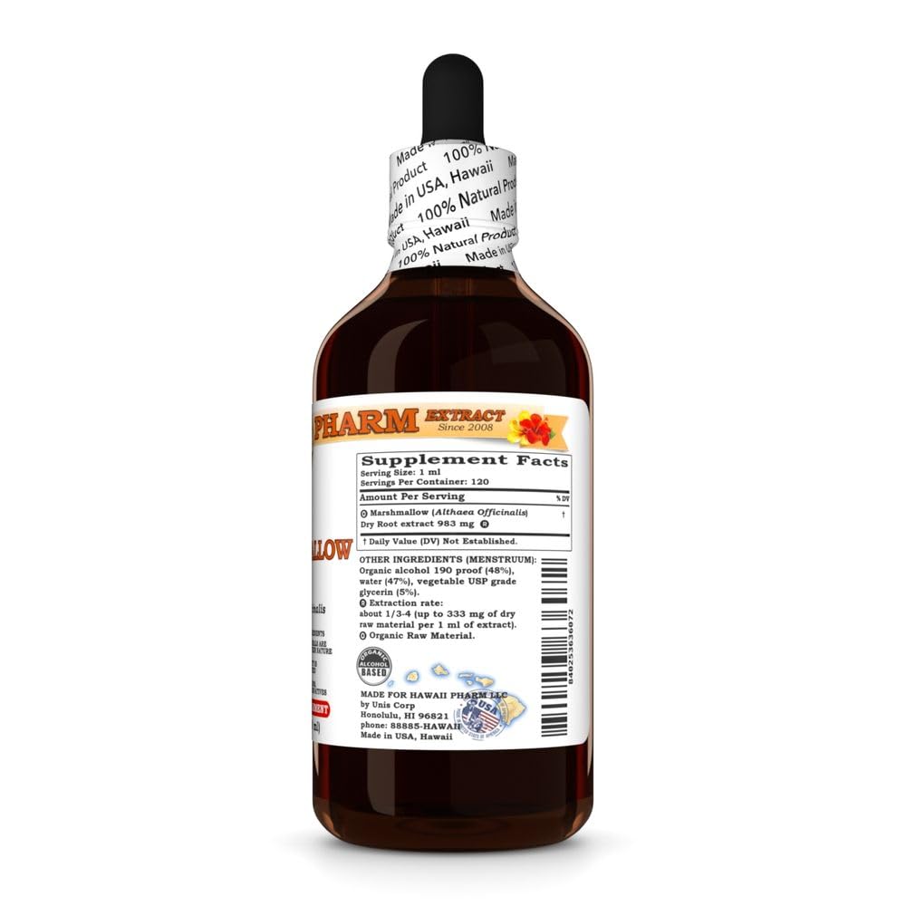 Hawaii Pharm Marshmallow Root liquid extract 4 fluid ounces