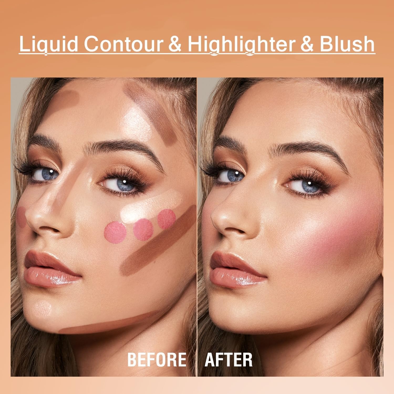URQT face sculpting makeup trio packaging showing fluid ounce product details