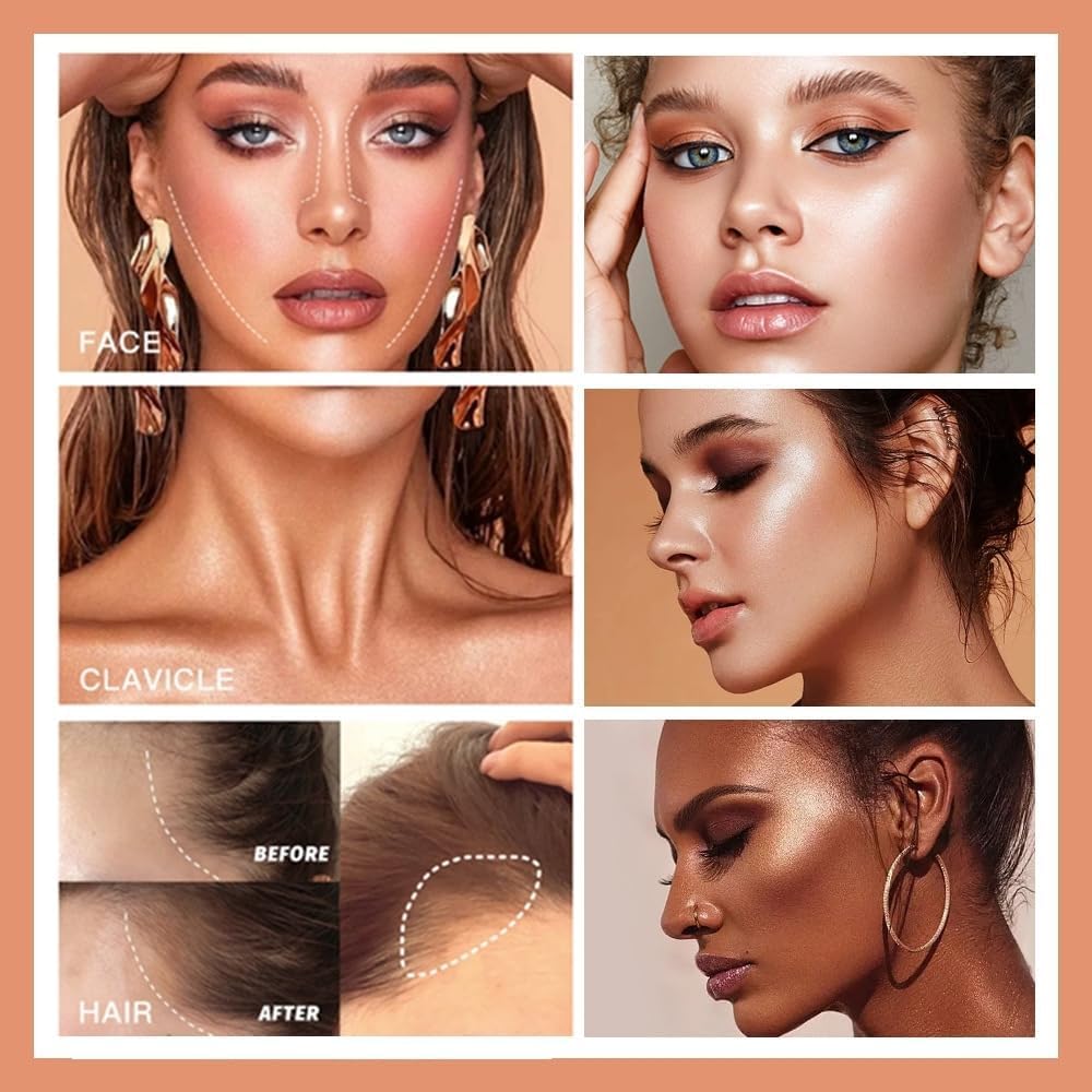 Swatch demonstration of the Urqt liquid face makeup set