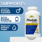 Side view of Real Health men's urinary health tablets showing official US import label and serving size information