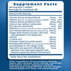 Real Health prostate care product packaging showcasing a three month supply of two hundred and seventy tablets