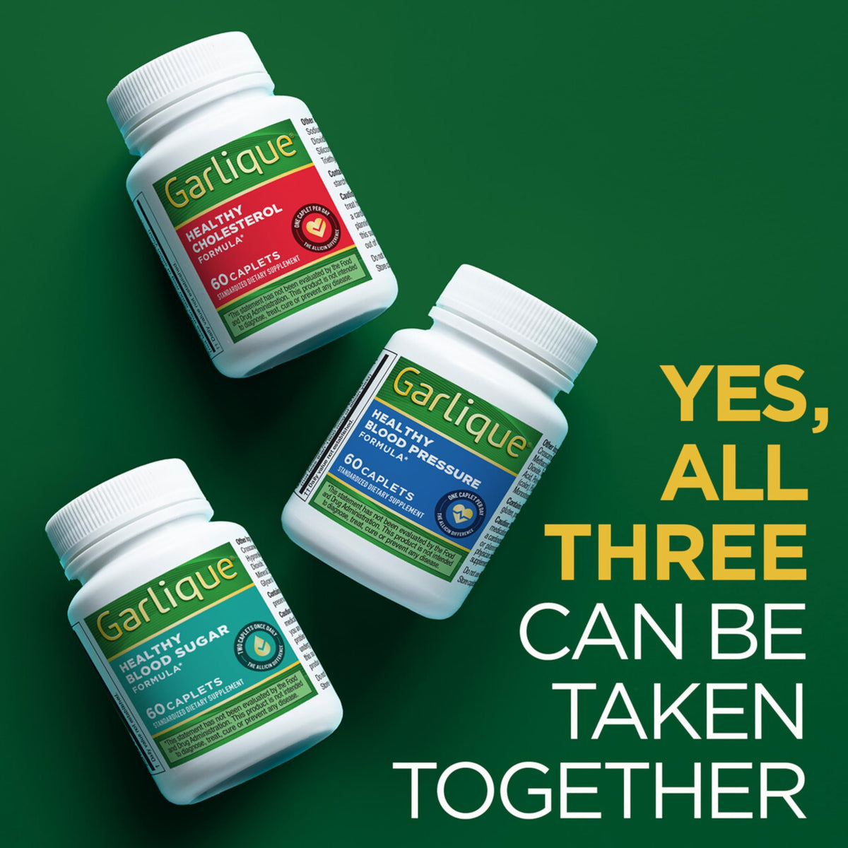 Garlique drug free cholesterol support supplement for daily heart health