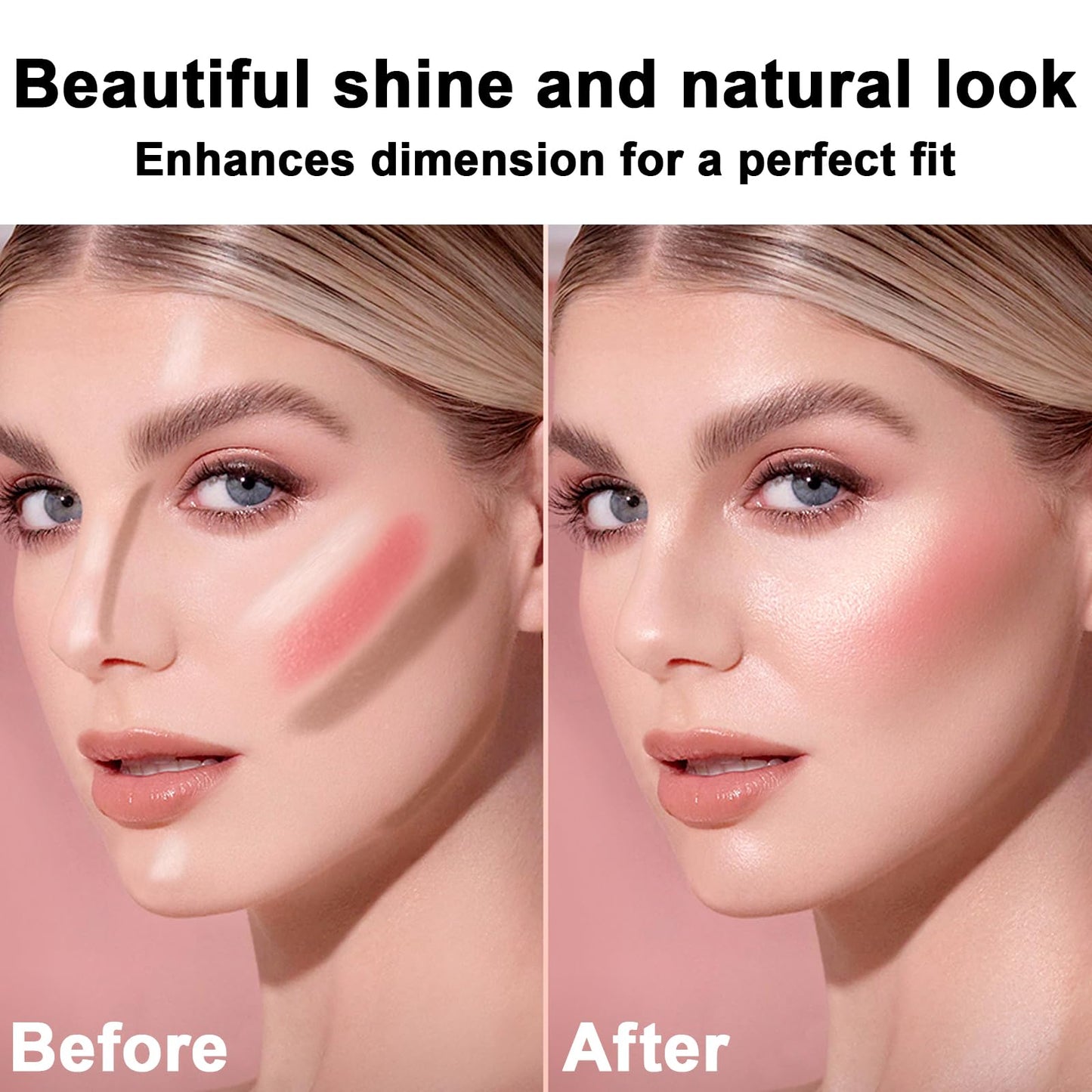 Waterproof cream contour makeup stick set highlighting its smudge proof and long wear capabilities