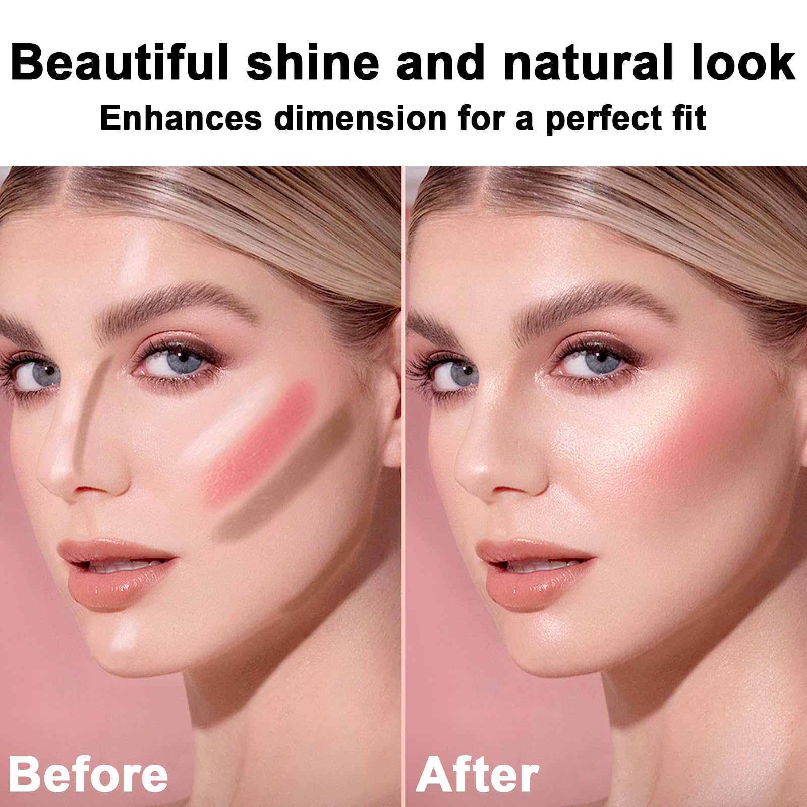 Waterproof cream contour makeup stick set highlighting its smudge proof and long wear capabilities