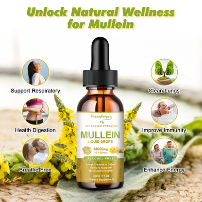 Liquid herbal drops for respiratory health and lymphatic support