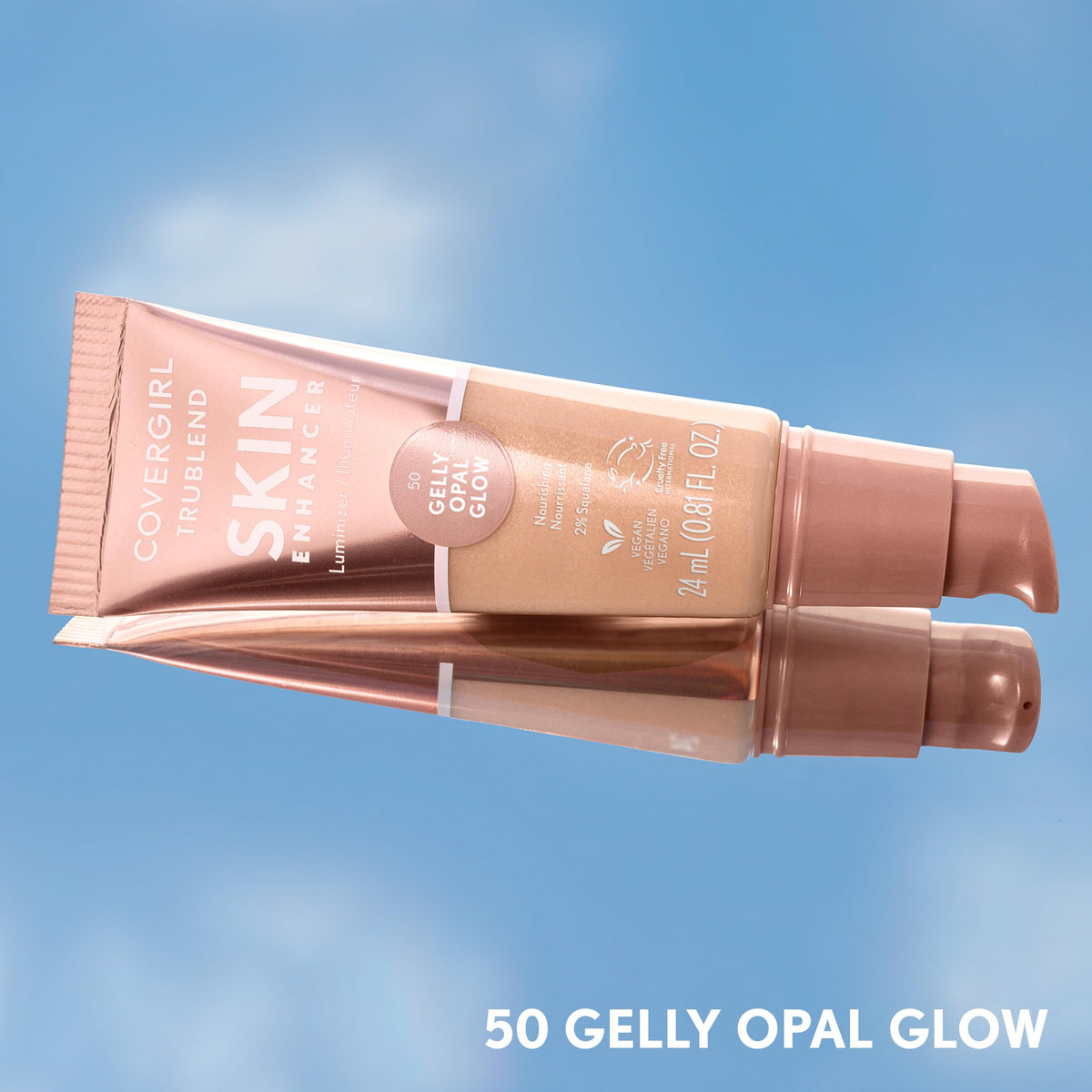 CoverGirl TruBlend Skin Enhancer Gelly Opal Glow complete set lifestyle view.