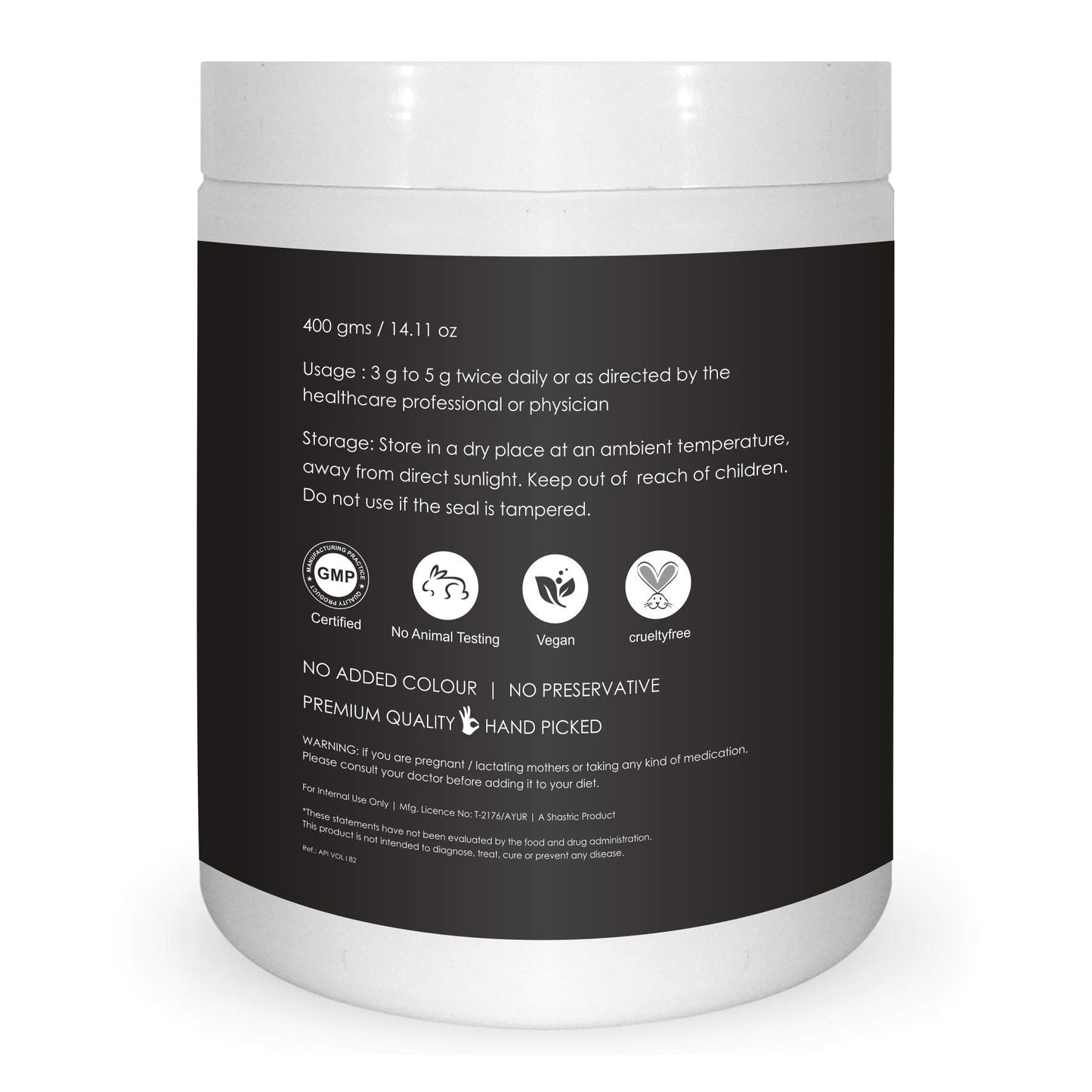 Herb Essential Giloy Satva pure powder formulation showing Ayurvedic ingredients label