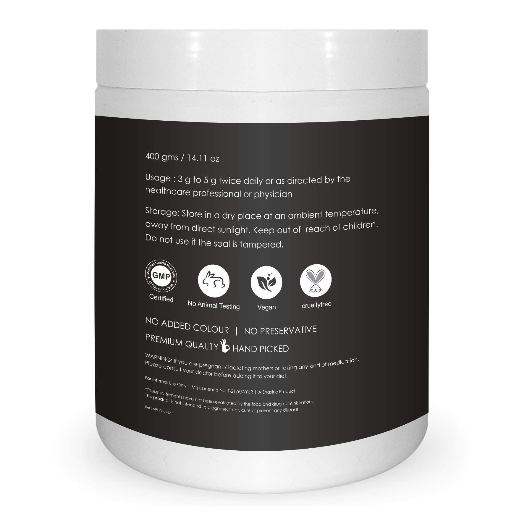 Herb Essential Giloy Satva pure powder formulation showing Ayurvedic ingredients label
