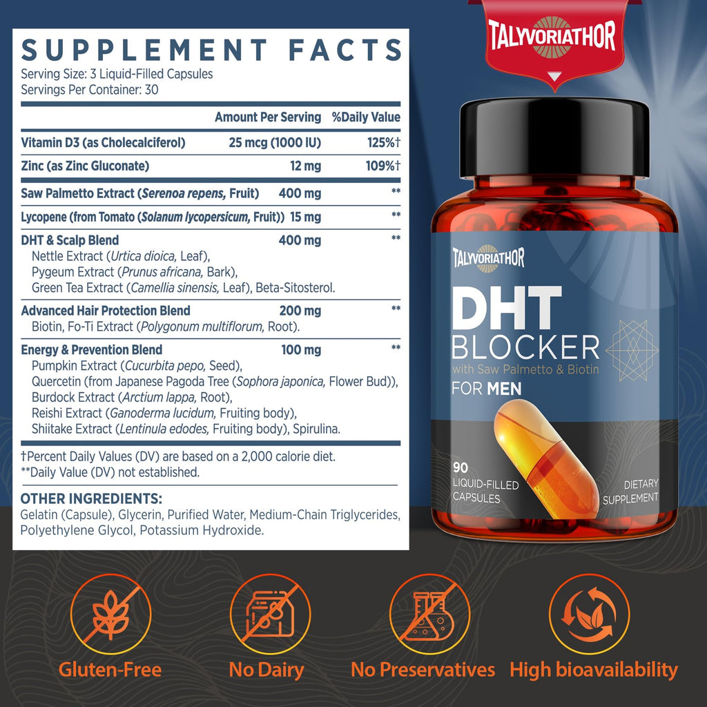 Talyvoriathor hair growth formula supplement panel details