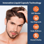 Talyvoriathor DHT blocker liquid capsules for men side view