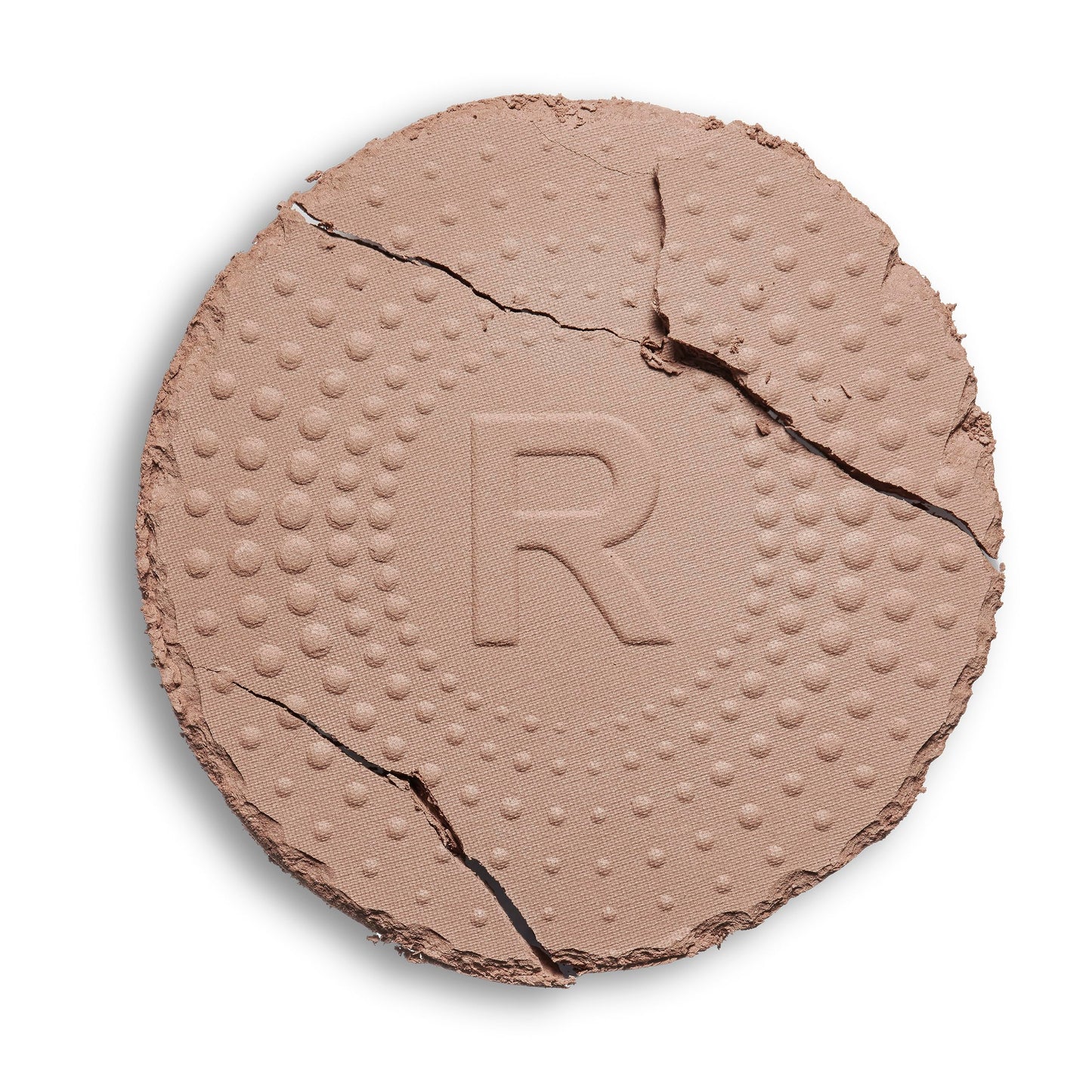 Makeup Revolution matte pressed powder bronzer pan texture close up