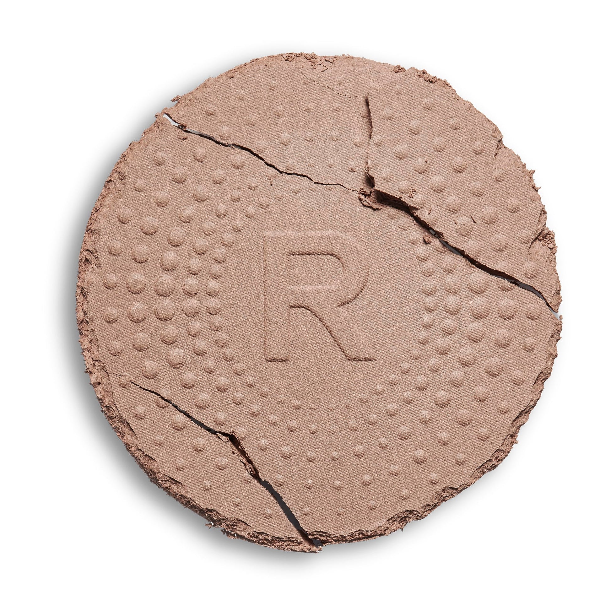 Makeup Revolution matte pressed powder bronzer pan texture close up