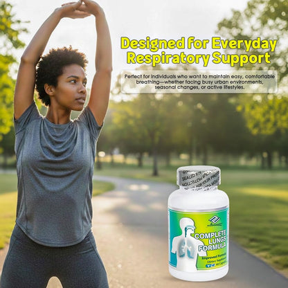 Supplement facts label on Nu-Health Complete Lungs Formula