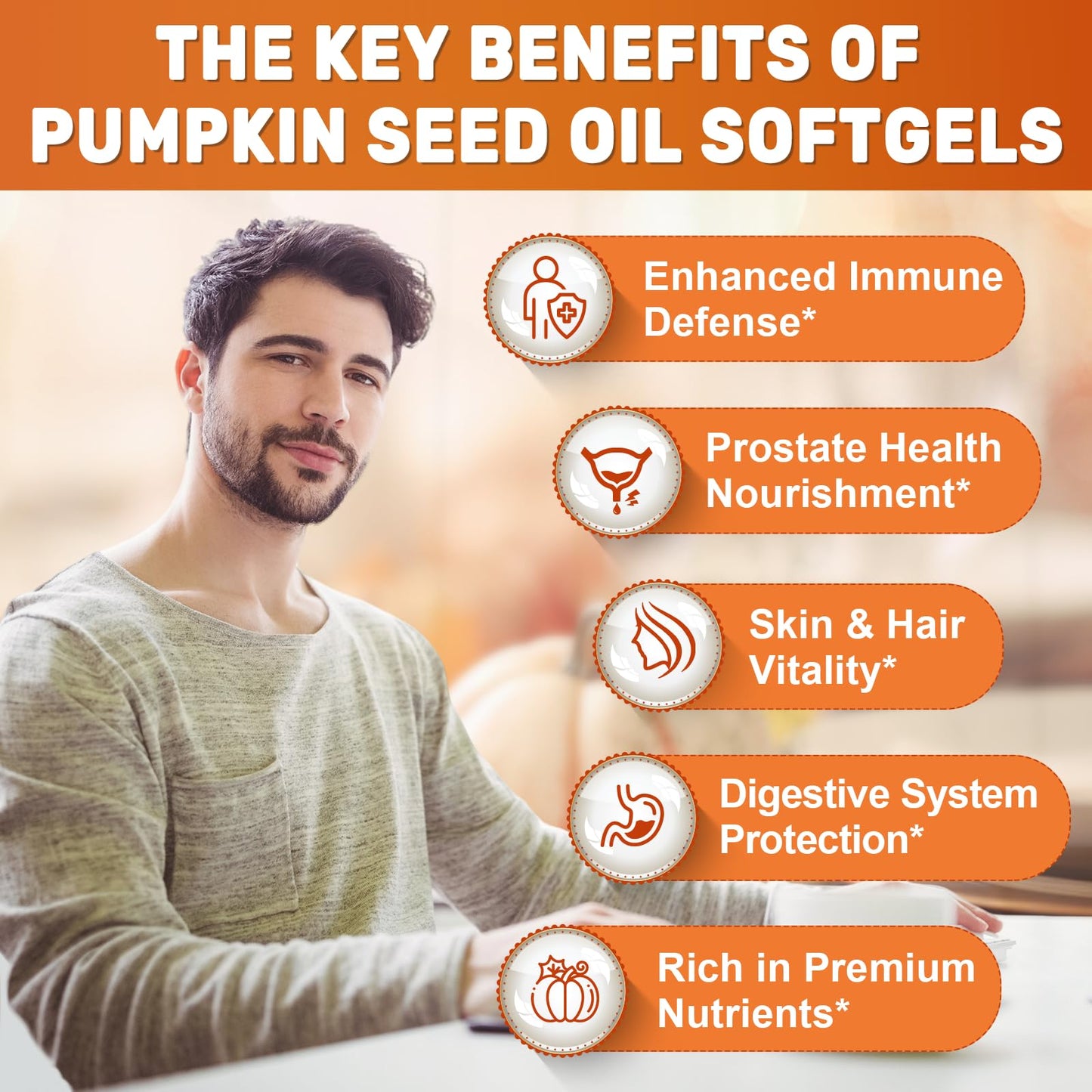 Nature's Live SCOLA pumpkin seed oil for prostate and bladder health support