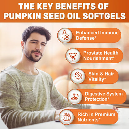 Nature's Live SCOLA pumpkin seed oil for prostate and bladder health support