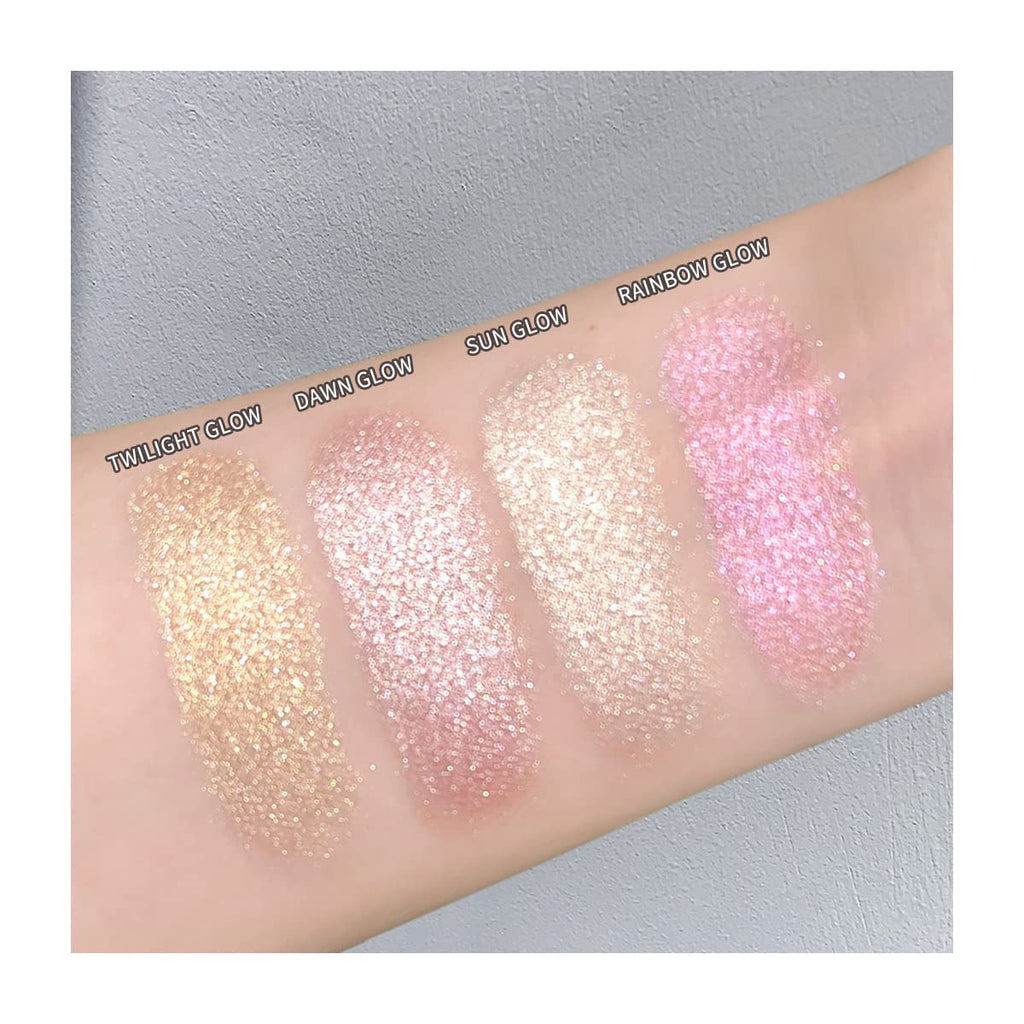 ELLESY Baked Highlighter Powder holographic case design