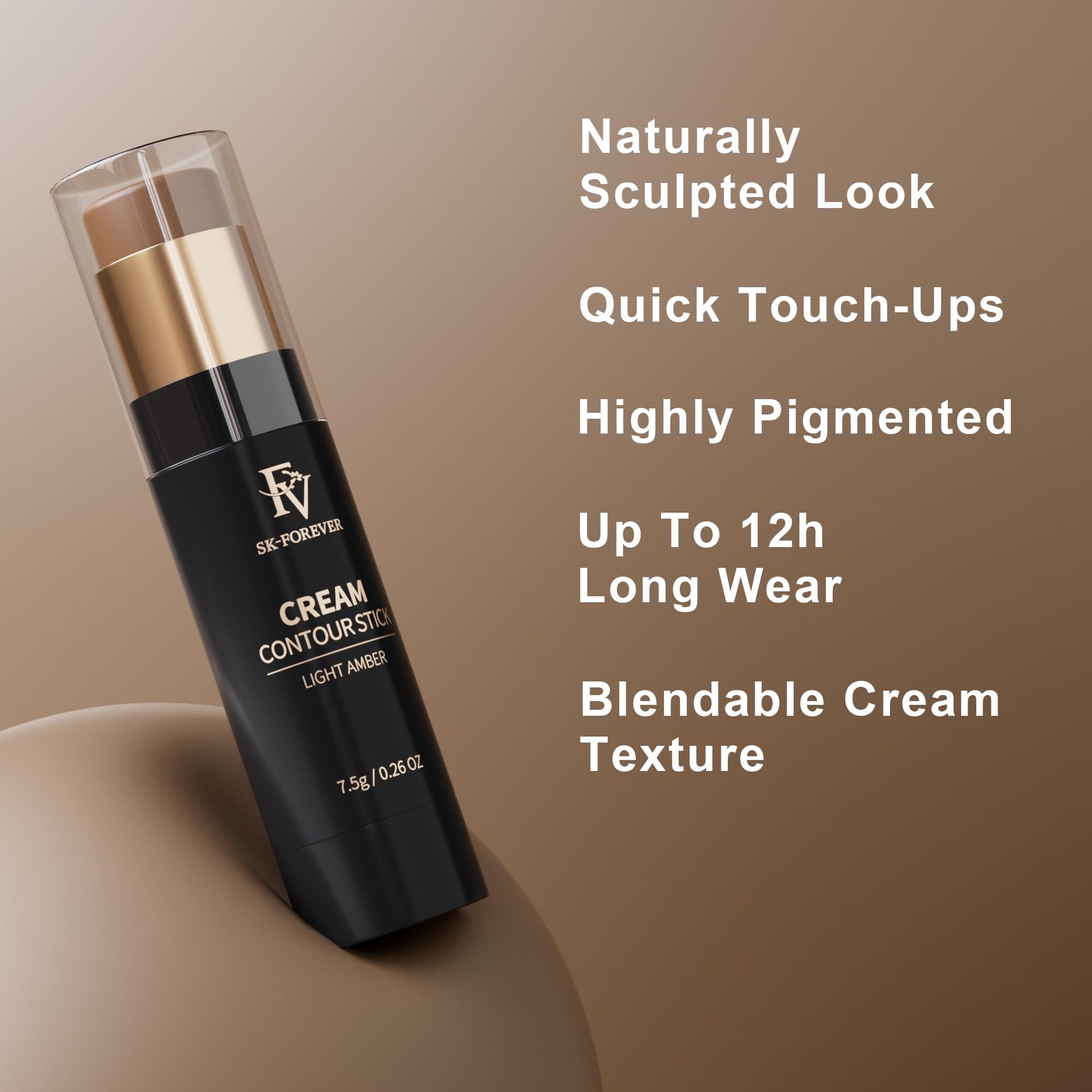FV face sculpting matte cream stick open with cap off