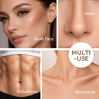 Blendable cream contour stick held in hand for scale