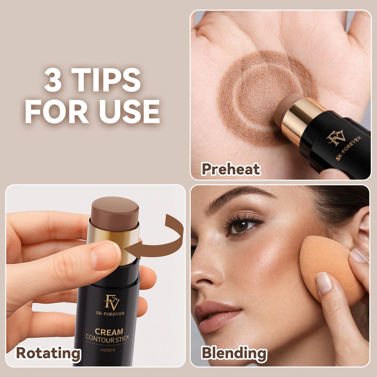 Complete packaging and outer box of FV contour makeup