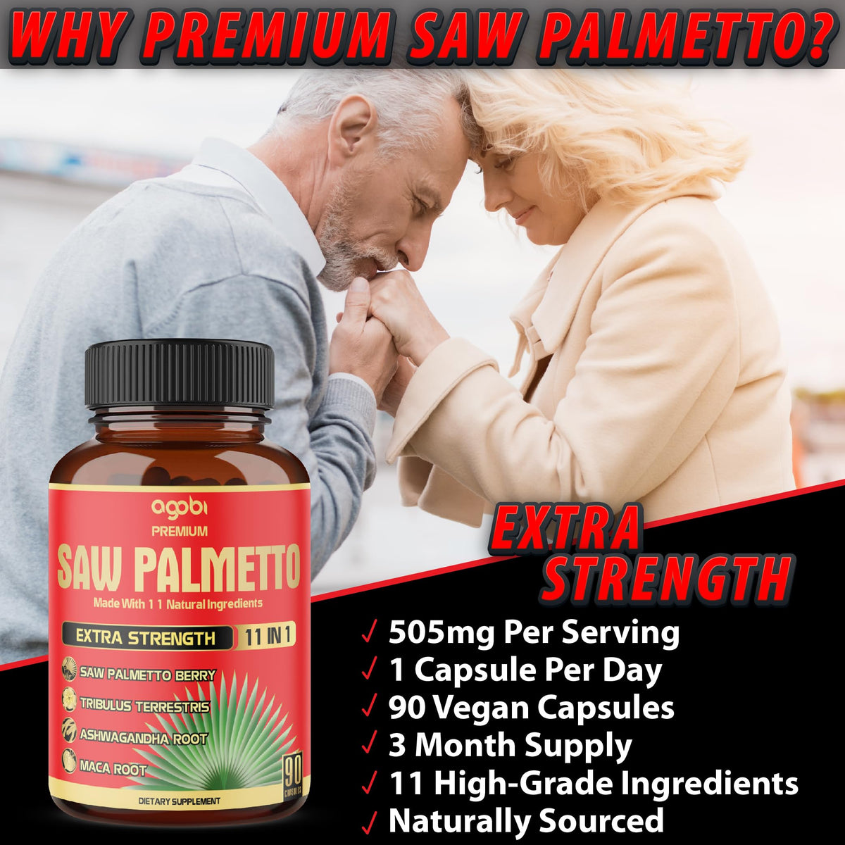 Agobi vegetarian capsules showcasing 5300 mg equivalent potency details