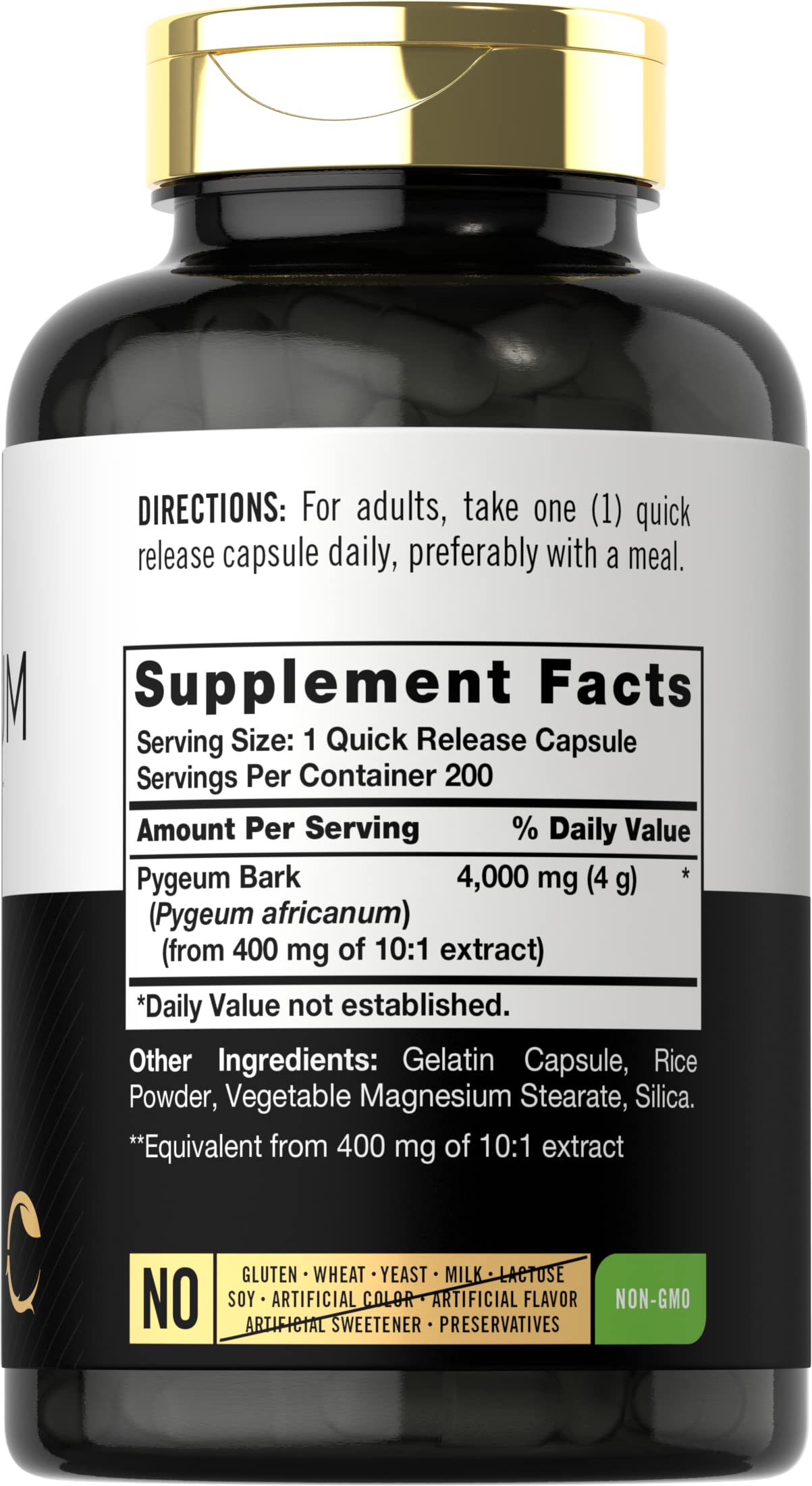 Carlyle extra strength pygeum 4000 milligrams dietary supplement