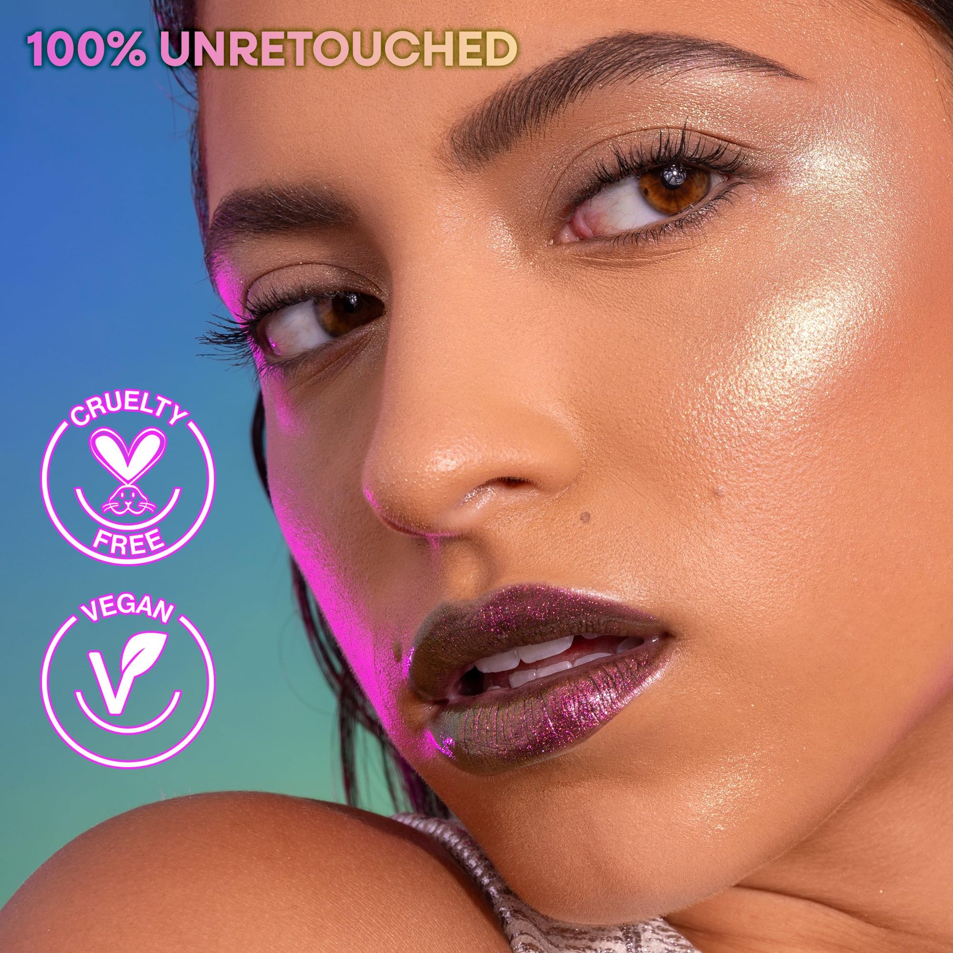 Multidimensional luminous radiance cheek and eyeshadow highlighter packaging