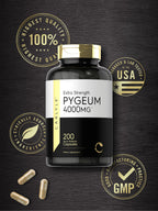 Non GMO gluten free pygeum africanum bark capsules label