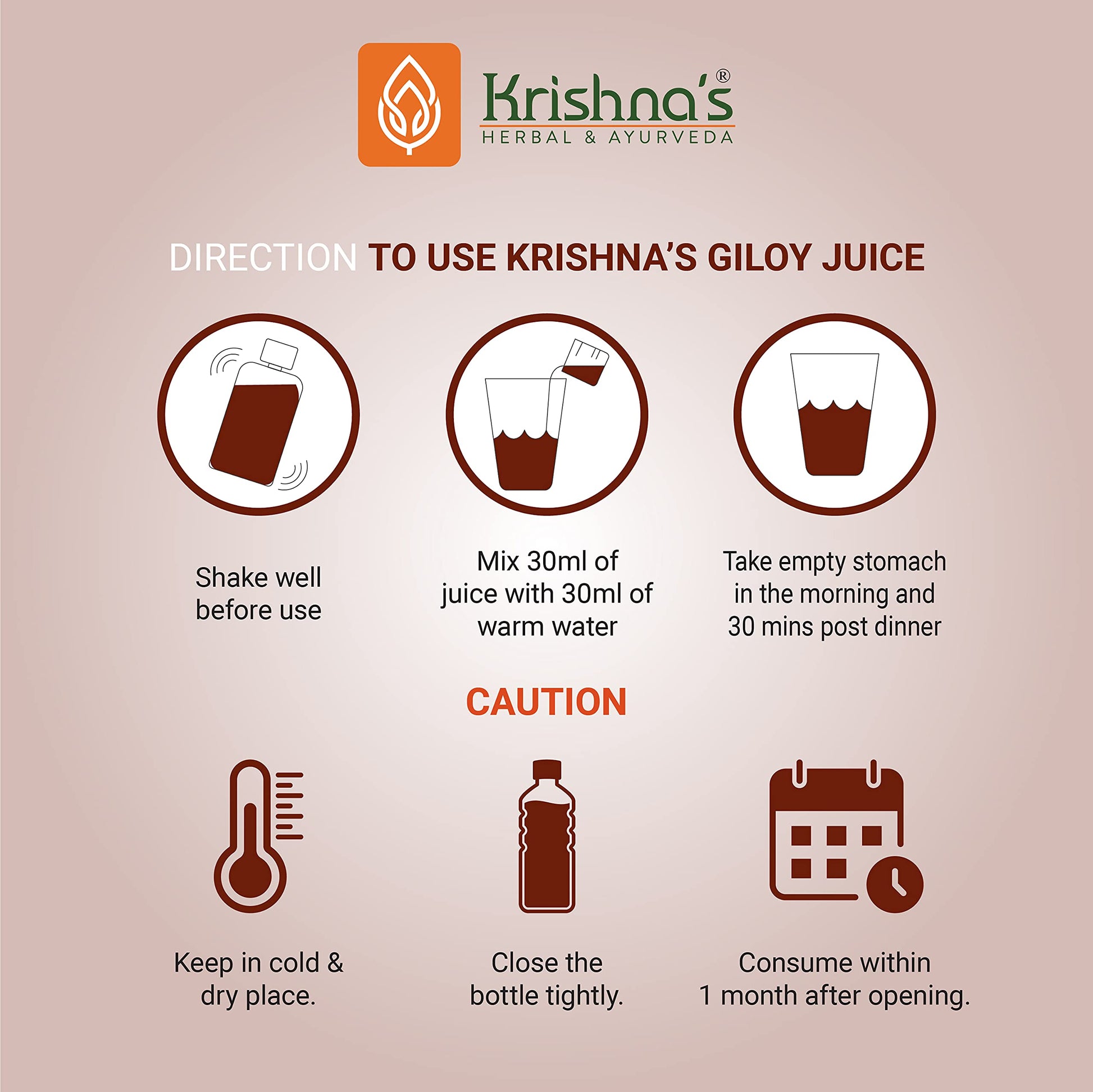 Full packaging view of Krishna's Herbal & Ayurveda Giloy Guduchi Juice five hundred milliliters combo.