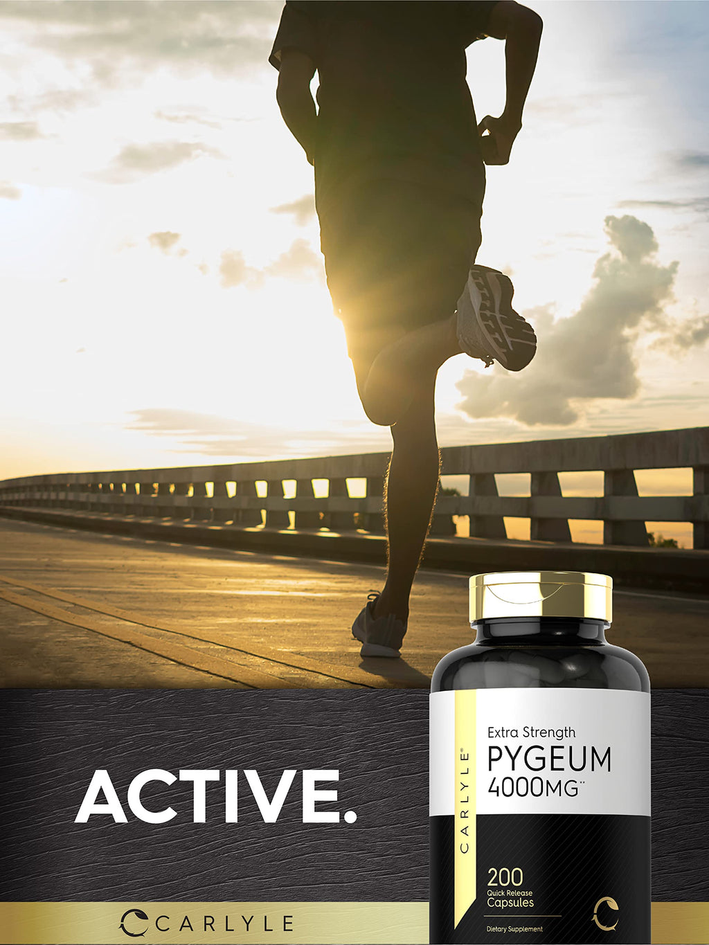 Carlyle pygeum bark 4000 milligrams supplement for men