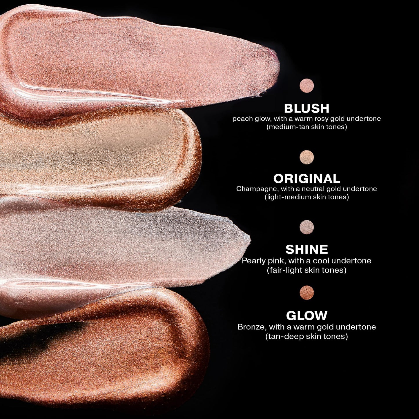 Liquid highlighting elixir applied on the cheekbones for a soft-focus glow