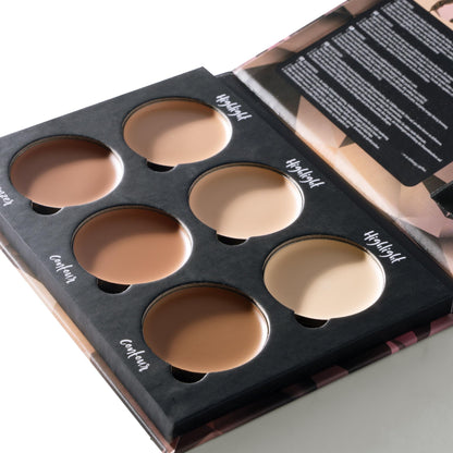 W7 Cosmetics face shaping contour palette texture and cream consistency close up