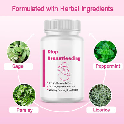 Side view of Shunniub postpartum weaning support capsules bottle