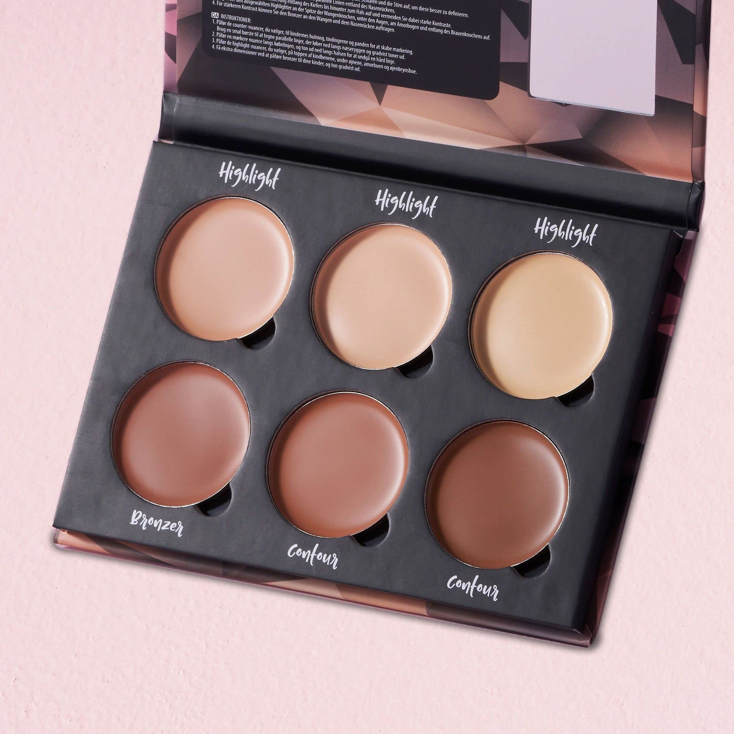 W7 cream contouring and highlighting kit packaging for professional face definition