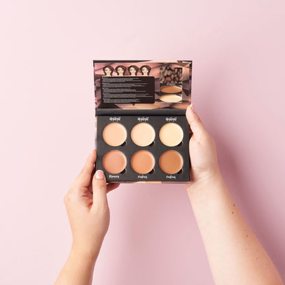 W7 Cosmetics multicolor face shaping palette for concealing and sculpting skin