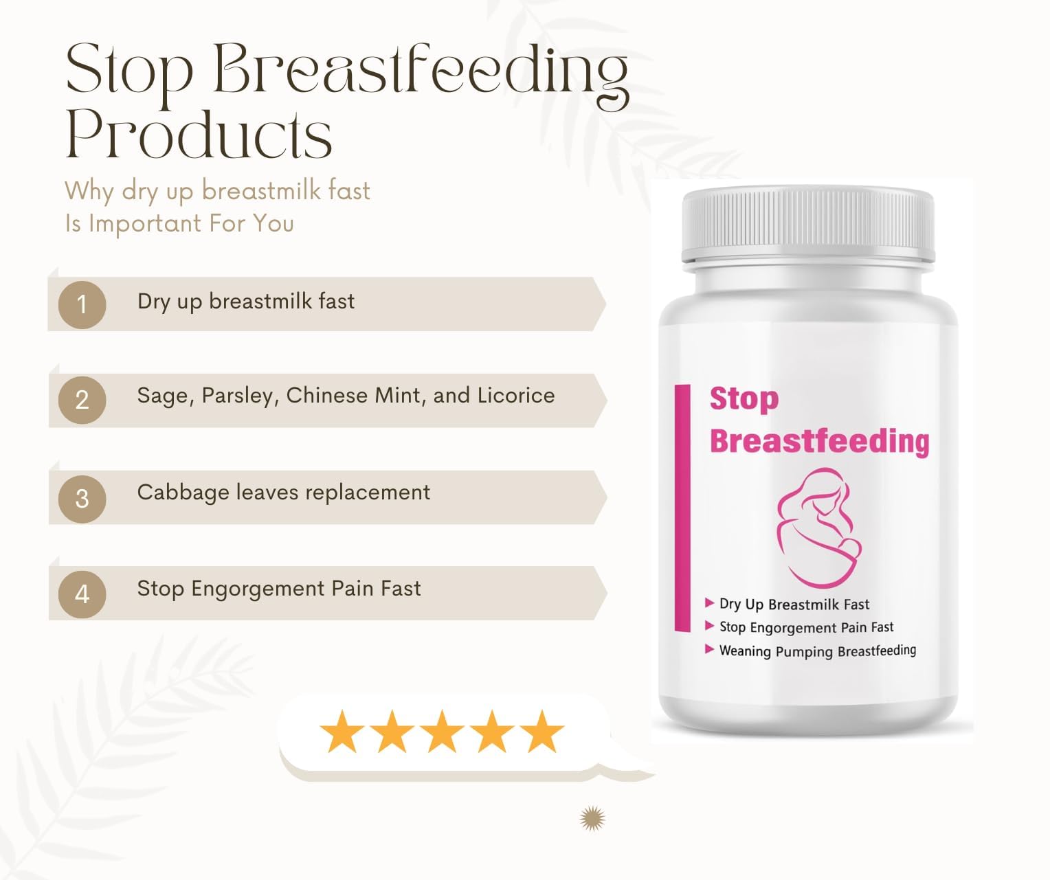 Shunniub weaning support capsules packaging back view